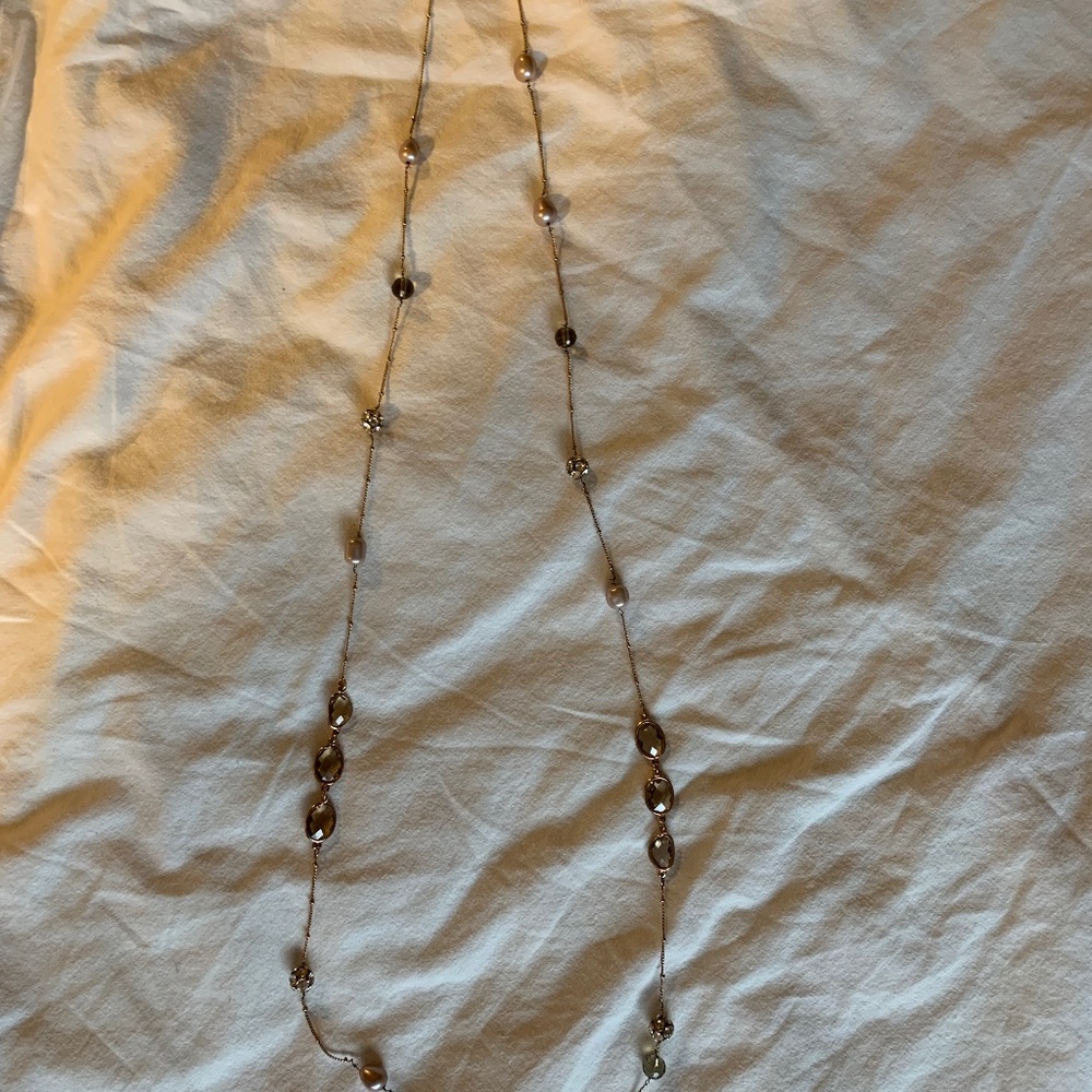 Rose gold layering necklace